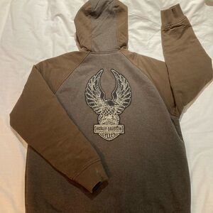 Harley-Davidson Full zip-up Jackets, size large, paint marks.